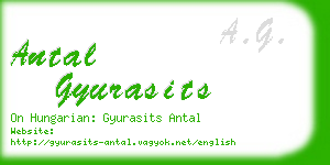 antal gyurasits business card